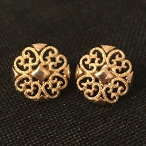 Gold Filigree Earrings